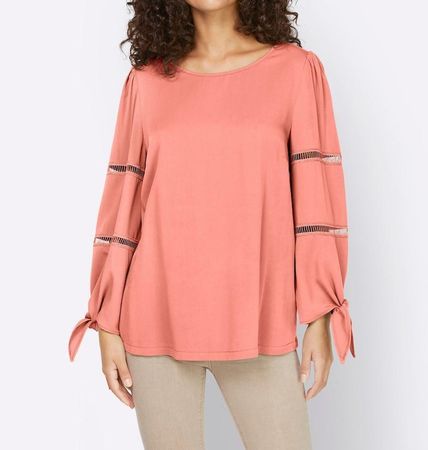 Attraktive Bluse v.Linea Tesini 100% Viskose Gr38 NEU trendy