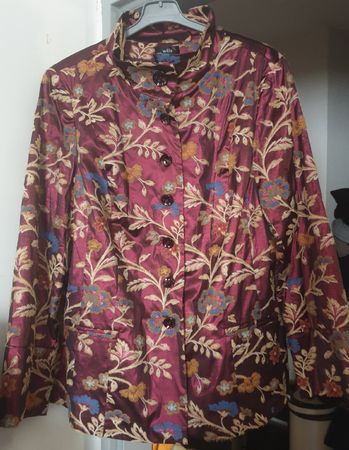 WILLE schöne bestickte Jacke Gr. 48