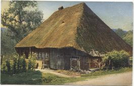 LANDWIRTSCHAFT/STROHDACHHAUS 1930 Aargau
