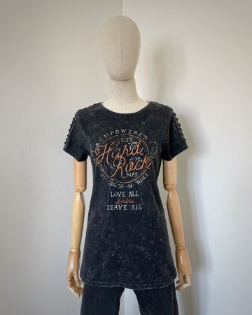 Hard Rock Dubai Love All Serve All Graphic Tee T-Shirt, S