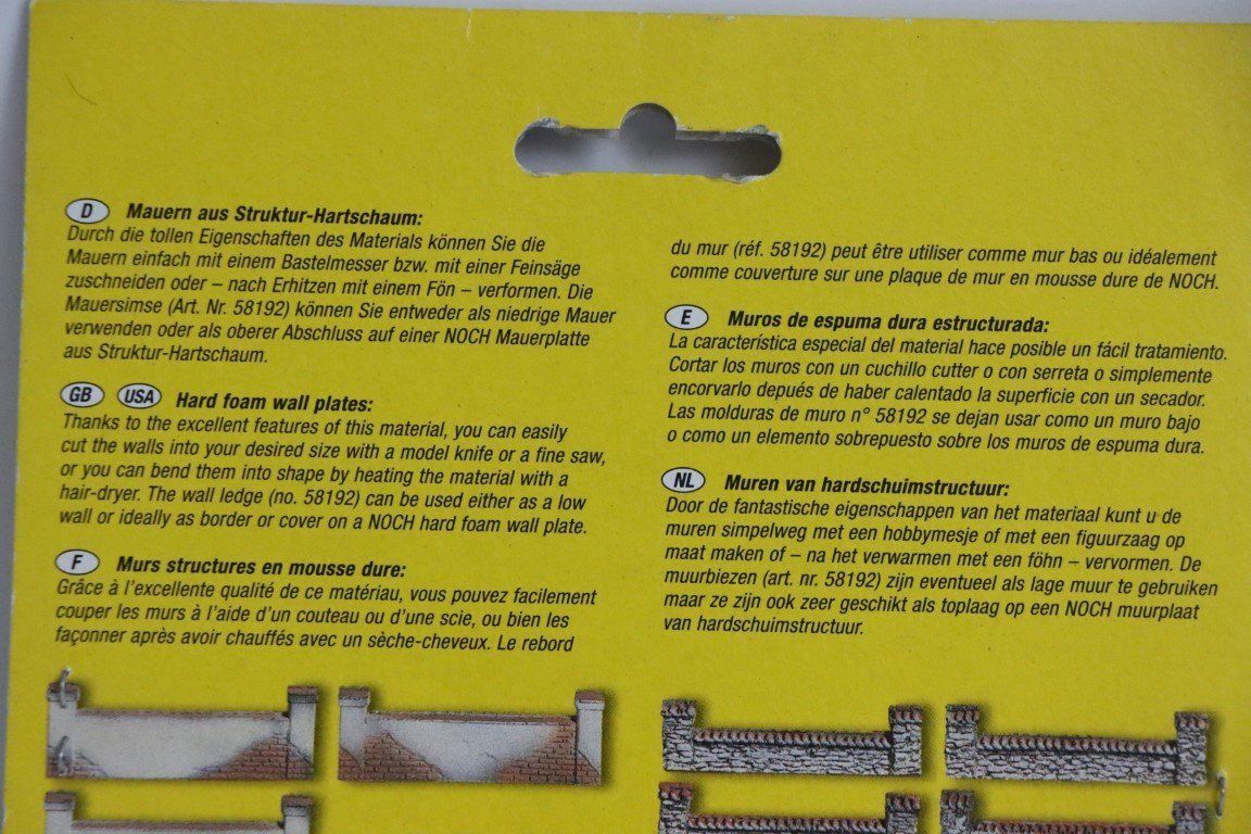 Modelleisenbahnen: NOCH-Kirchmauern (5683-5684) – Neu und originalverpackt aus Bäriswil BE von WWYN-Liquidationen 4