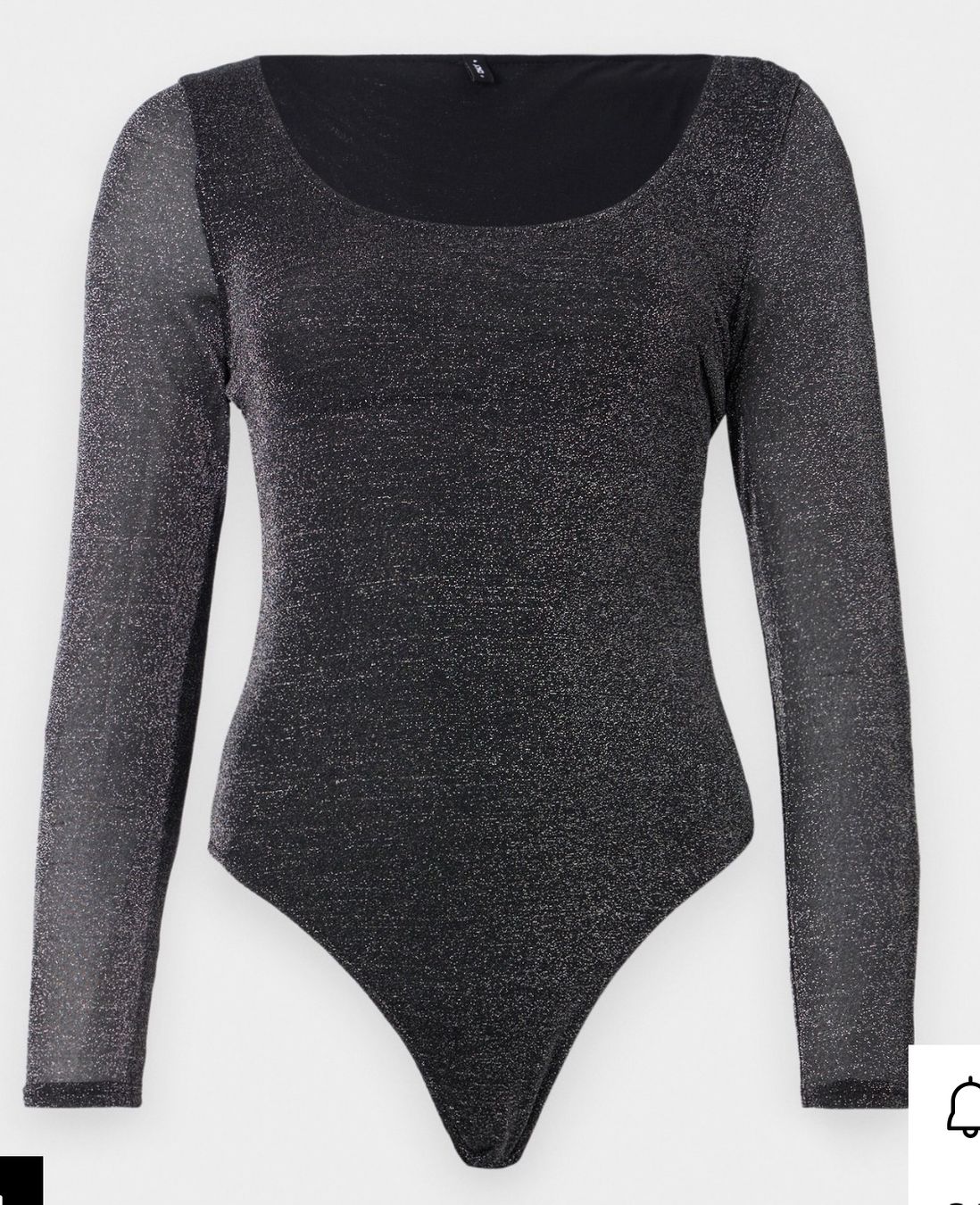 Only Top: Glitzer Bodysuit Schwarz, Gr. XL, Only – Usato da Zürich venduto da alex124