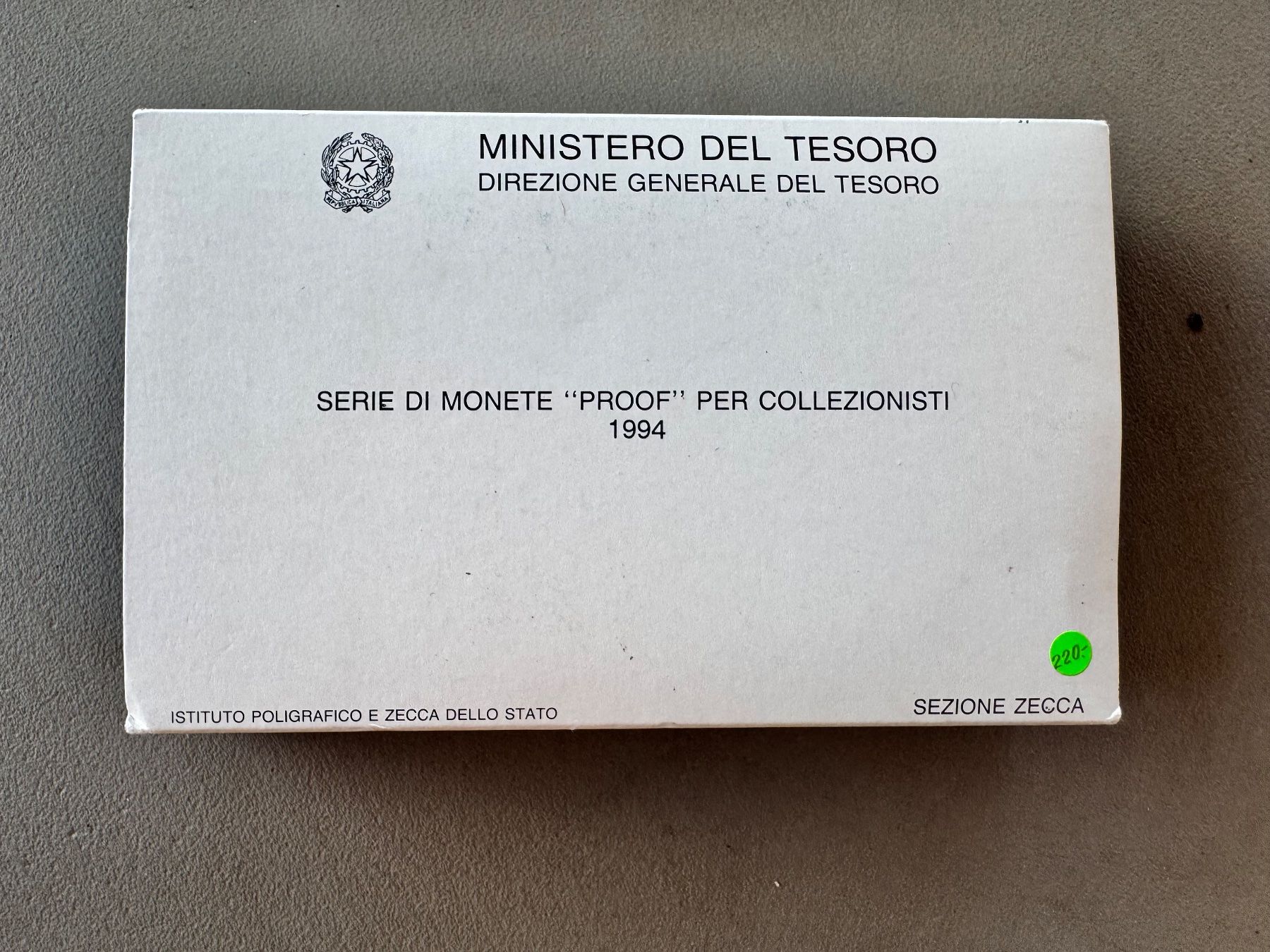 Tutti le monete: Italien Münzsatz 1994 - Proof – Nuovo (secondo la descrizione) da Meilen venduto da coins4sale