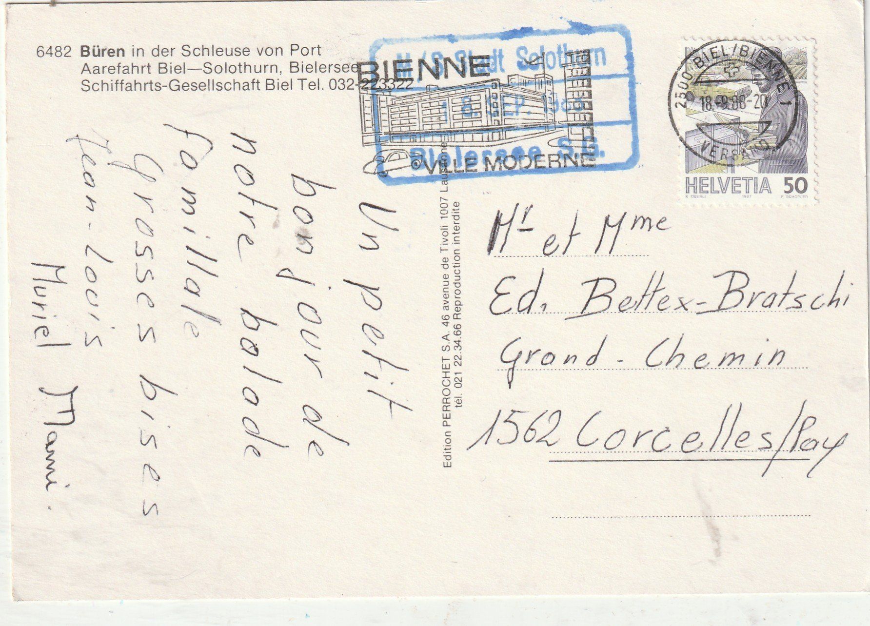 Cartoline postali: Büren Die Schleuse von Pert – Usato da Lumbrein venduto da made02 1
