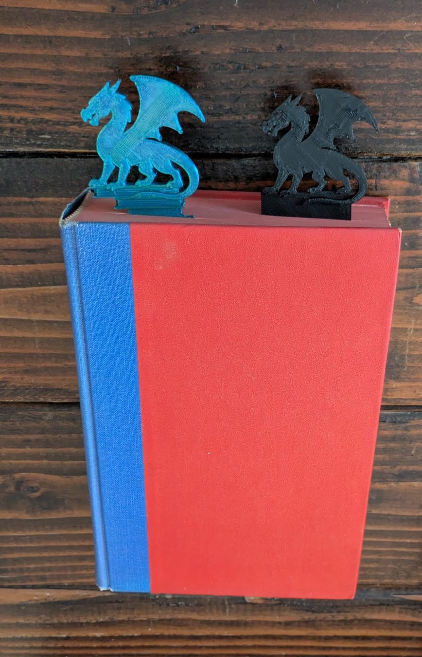Altre raccolte & rarità: Black Dragon Bookmark 3D Printed Fantasy Book Marker – Nuovo (secondo la descrizione) da Losone venduto da AlpineLayer 4