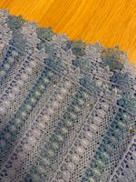 Afrikanischer Spitzenstoff "Blue Lace" 4,8 Yards 4,46x131cm
