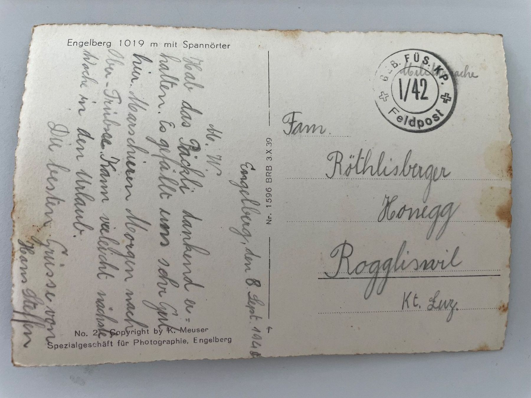 Cartoline postali: Alte Ansichtskarte Engelberg, ca 1940 – Usato da Stäfa venduto da riccardinho 1
