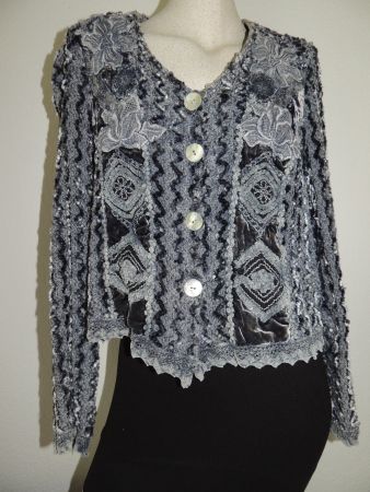SCHÖNE JACKE "CHRIS NEF" 100% VISCOSE BOHO-STYLE M