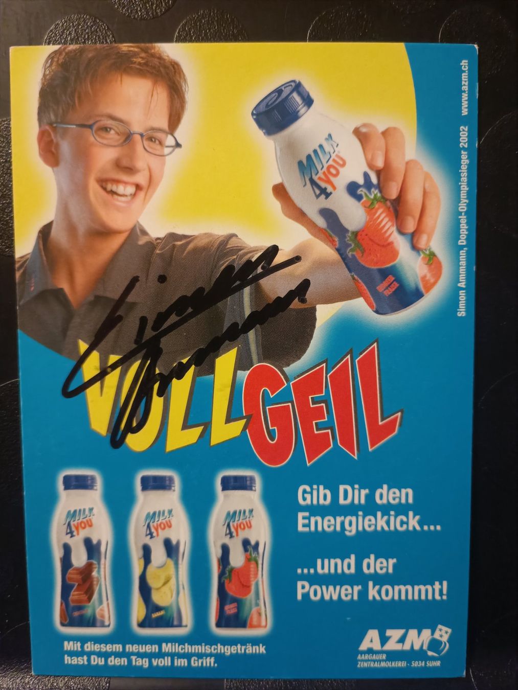 Autografi: Simon Ammann - handsignierte alte Autogrammkarte – Usato da Menziken venduto da Artographs