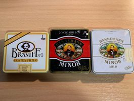 ANTIKE BLECHDOSEN DANNEMANN MINOR/BRANIFF***************