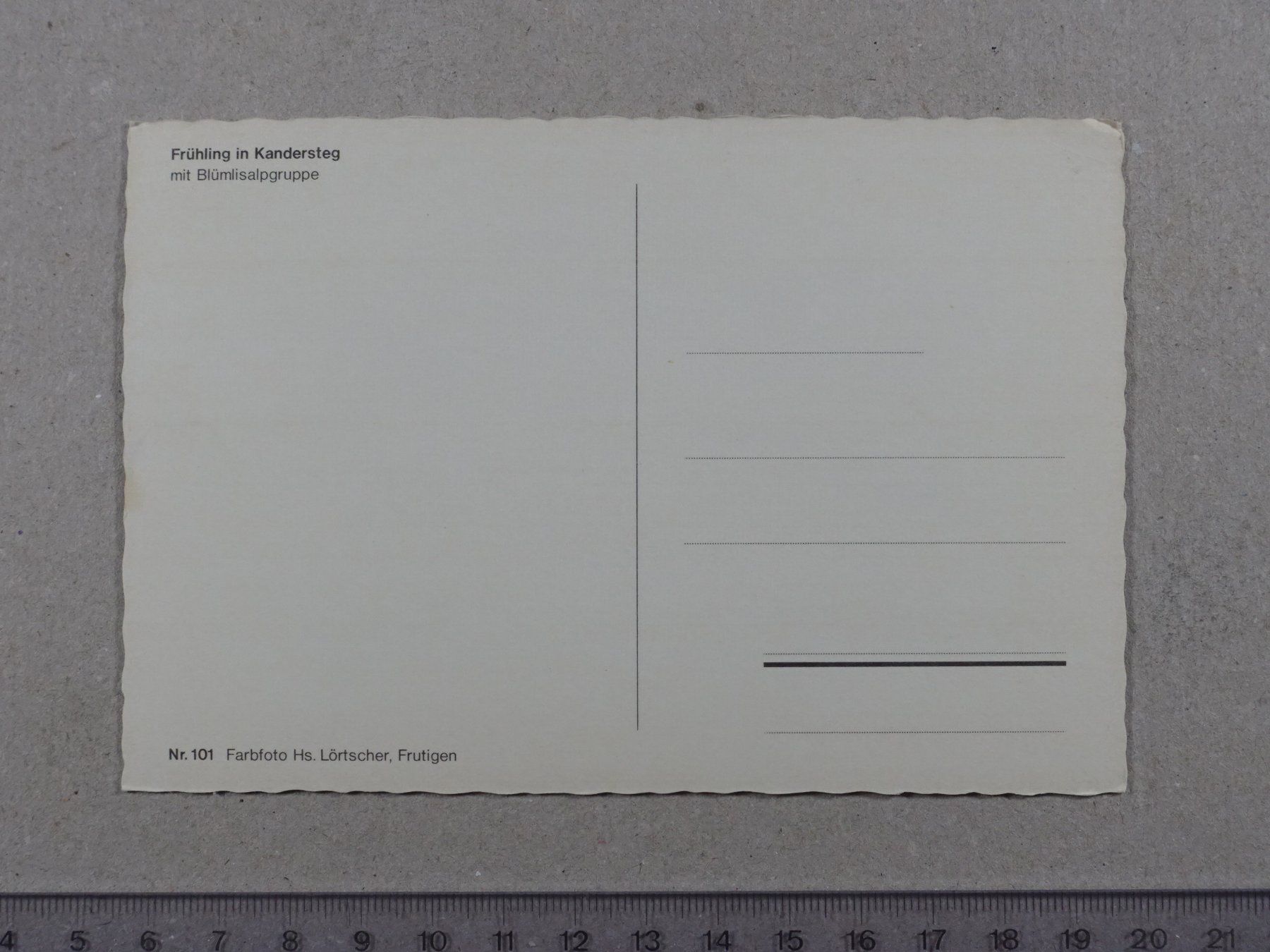 Cartoline postali: Kandersteg, Frühling, Blümlisalpgruppe – Usato da Lenzburg venduto da fh1 1