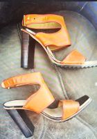 Stylische Lacoste Sommer High Heels (39) Leder - 1x getragen