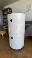 Kartell Componibili Classic Big Ø42 cm, weiss, 2 Fächer, mit