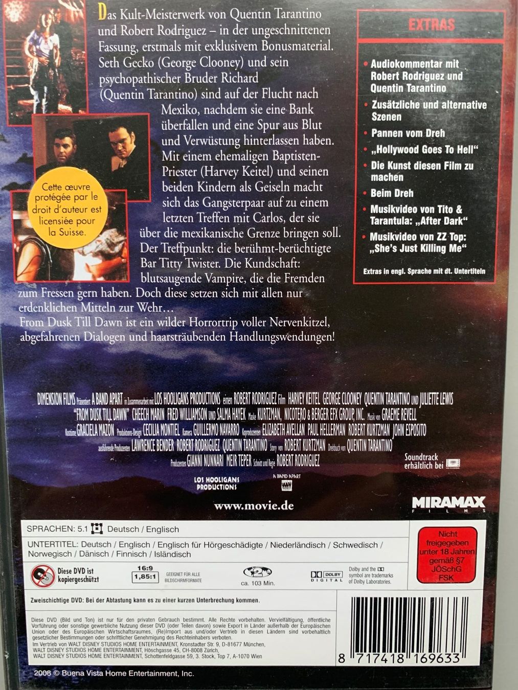 Tutti i DVDs: From Dusk till Dawn – Usato da Zürich venduto da PascaleC 1