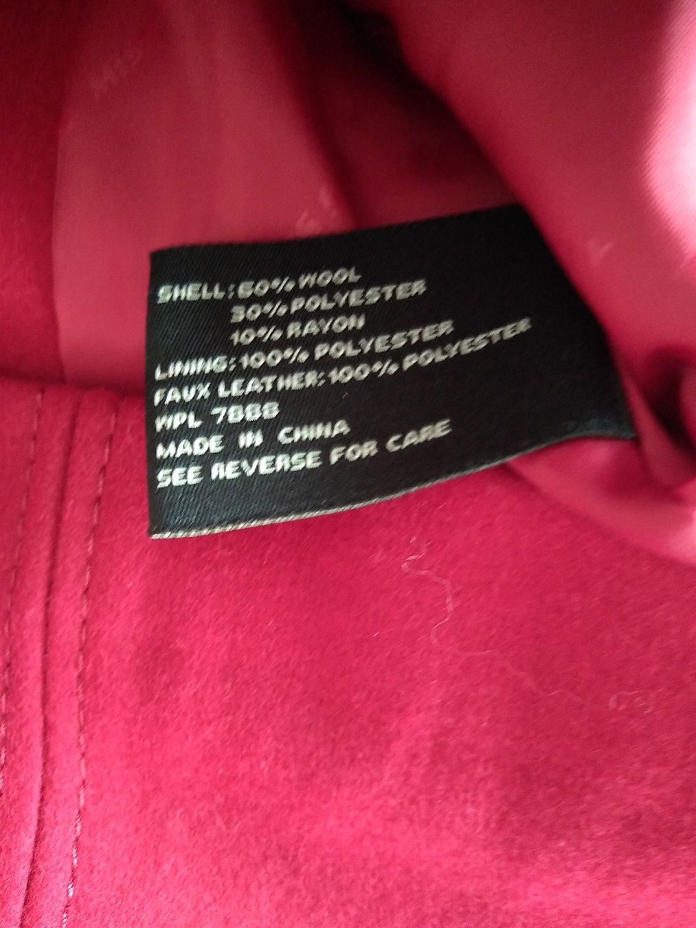 Mäntel: Almost New! Red Wool Blend Coat Size S never worn! – Neu (gemäss Beschreibung) aus Dübendorf von rol_fm6d 5