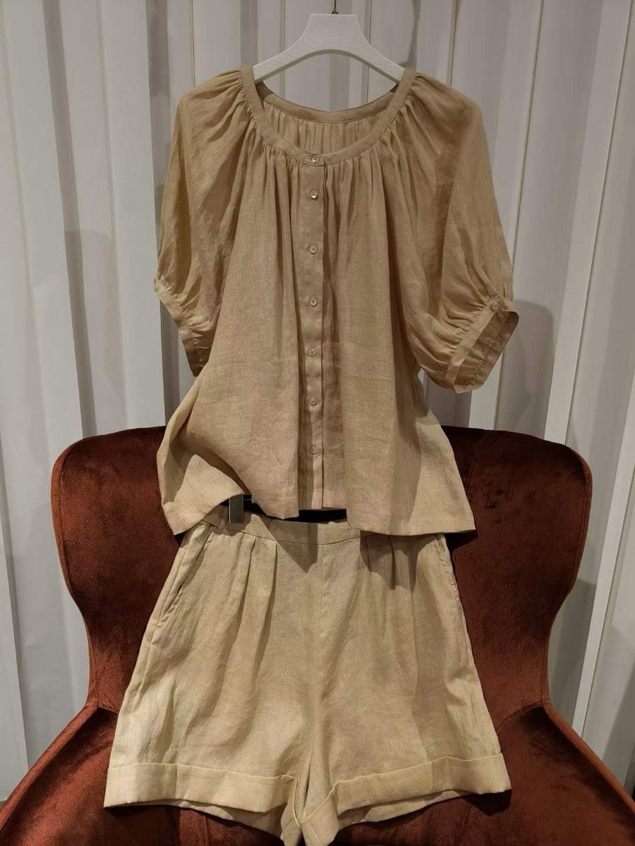 Lots de vêtements: Chic Linen Blend Shorts Set – Neuf (Voir description) à Zug par luc_8rvs