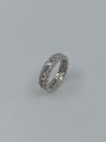 ALLIANCE RING MIT BAGUETTE DIAMANTEN IN 950 PLATIN