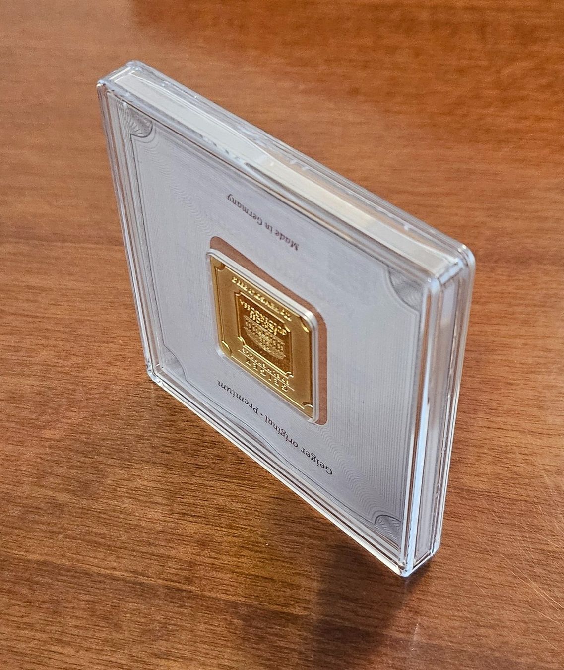 Metalli preziosi: ** GOLDBARREN 20gr 999,9 Quadrat eingekappselt ** – Nuovo e nell'imballaggio originale da St. Margrethen SG venduto da Relsi53 4