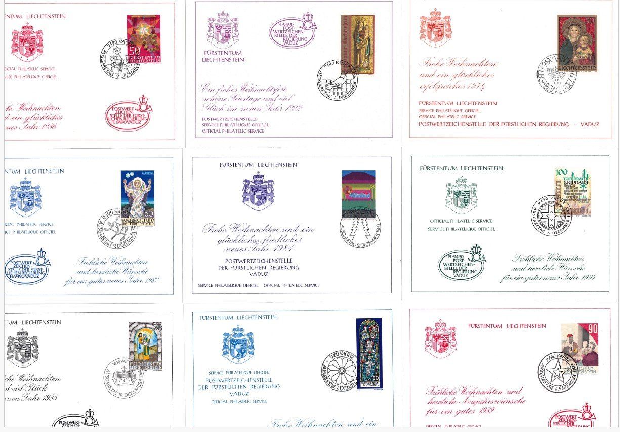 Tutti i francobolli: Weihnachts-Glückwunschkarten Liechtenstein – Usato da Bellach venduto da qsearch 2