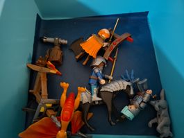 Playmobil Set mit Zubehör in Lego Aufbewahrungsboxen