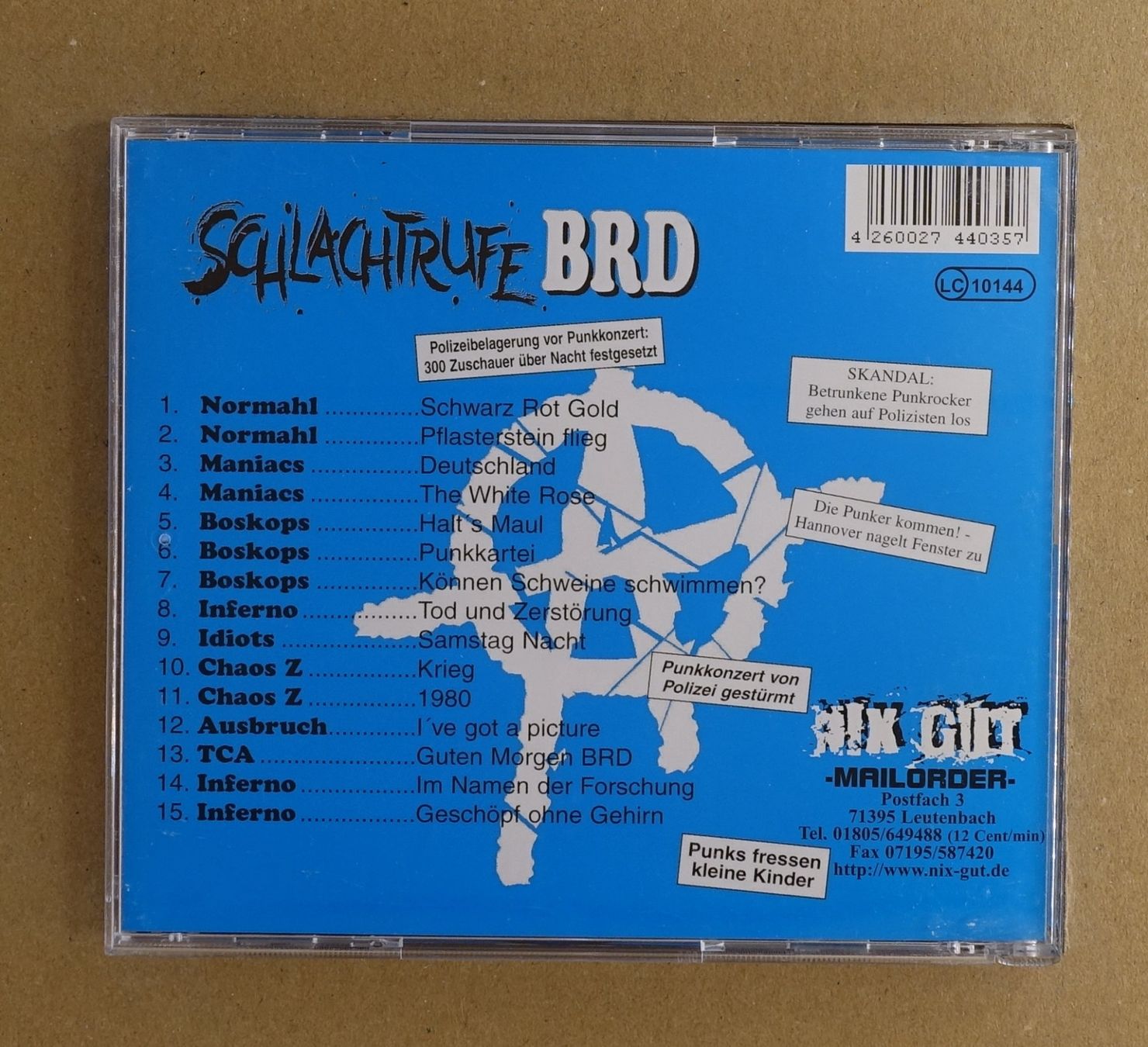 CD: Schlachtrufe BRD - T7 – Usato da Sessa venduto da discoverymedia 1