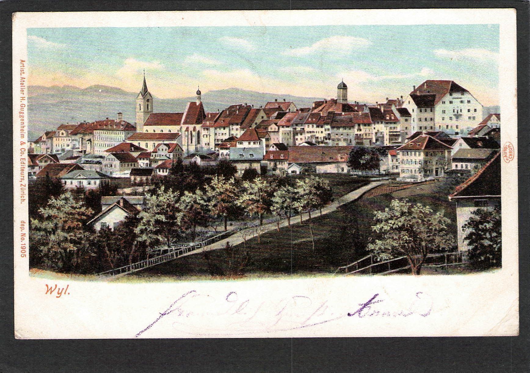 Cartoline postali: AK. SG Wyl , 1903 – Usato da Reichenburg venduto da ibiza18
