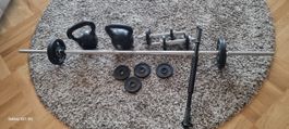 Hantel und Fittnesgeräte Set