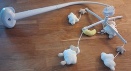 Baby Mobile mit Plüschfiguren gebraucht weiss