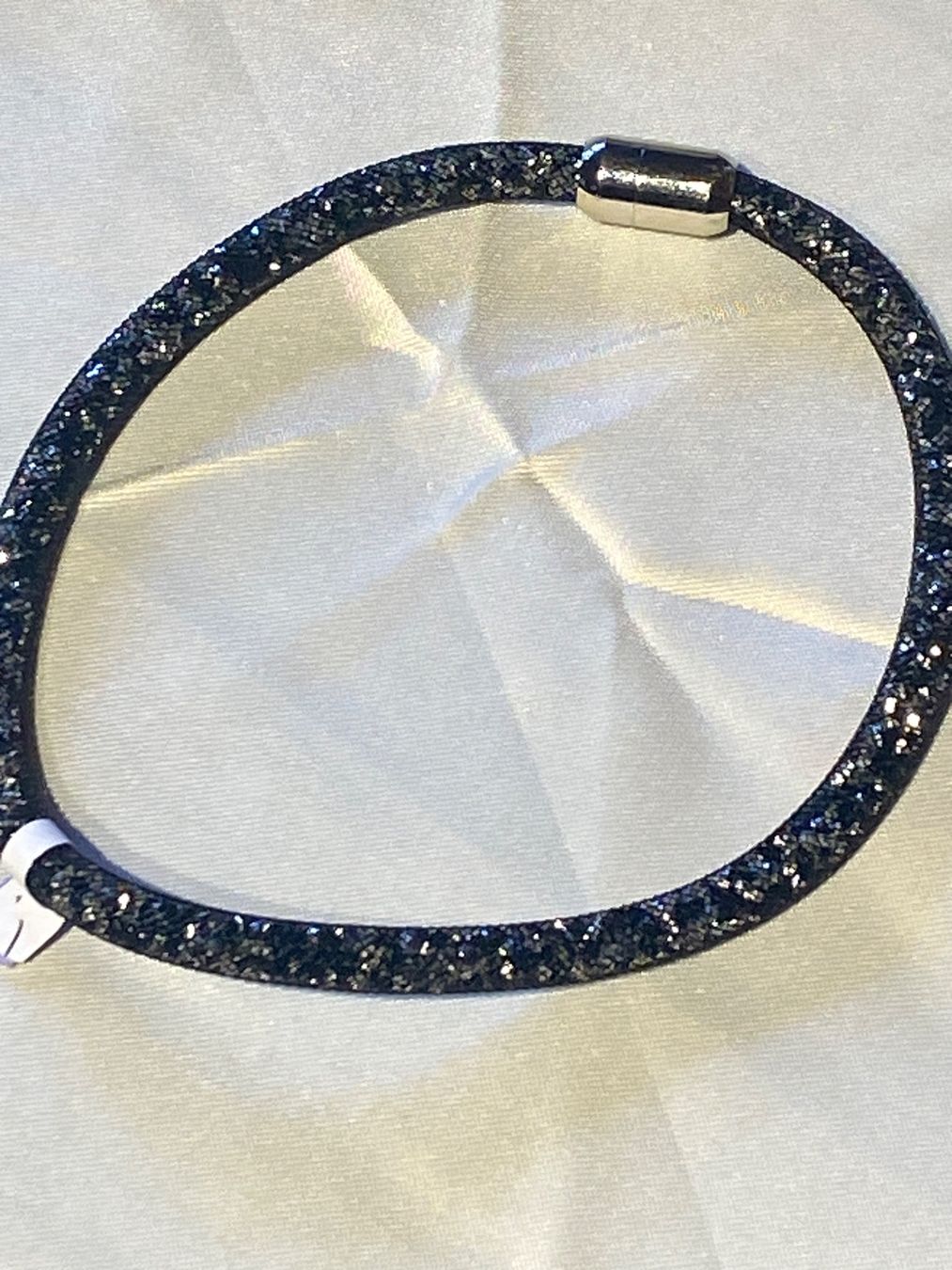 Catenine: HALSKETTE -BLACK-SILBER GLITZER – Usato da Meienried venduto da ManuelaBoutique