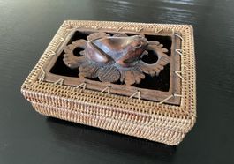 Box geflochten Schachtel Aufbewahrungsbox Deko Geschenk chic