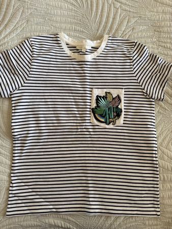 T-shirt rayé Maje avec poche et broderie taille 1