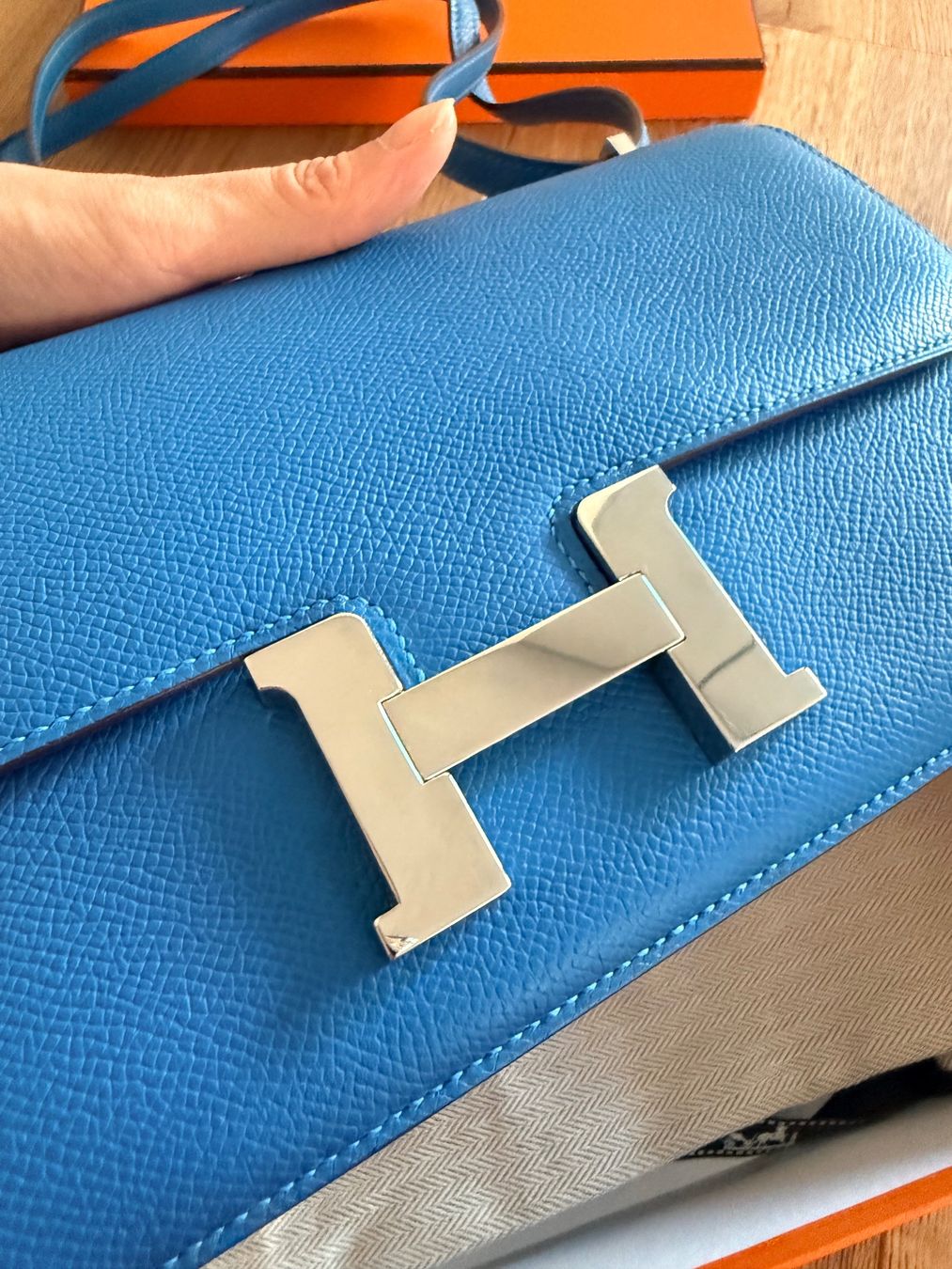 Hermès Borse da donna: 100% ORIGINAL HERMÈS CONSTANCE ELAN BLEU IZMIR EPSOM – Usato da Küssnacht am Rigi venduto da Grittibaenz 2