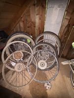 Lot de roues anciennes Puch MS50 / DKW M50