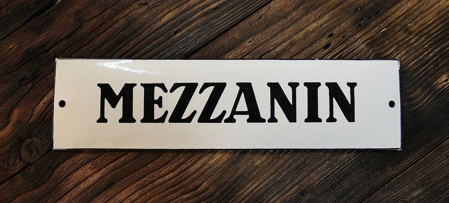 Insegne: Emailschild "Mezzanin" – Usato da Birrwil venduto da brandschatz_birrwil