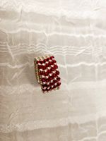 Handgemachte Perlen Ring gr 52/53 aus glasperlen
