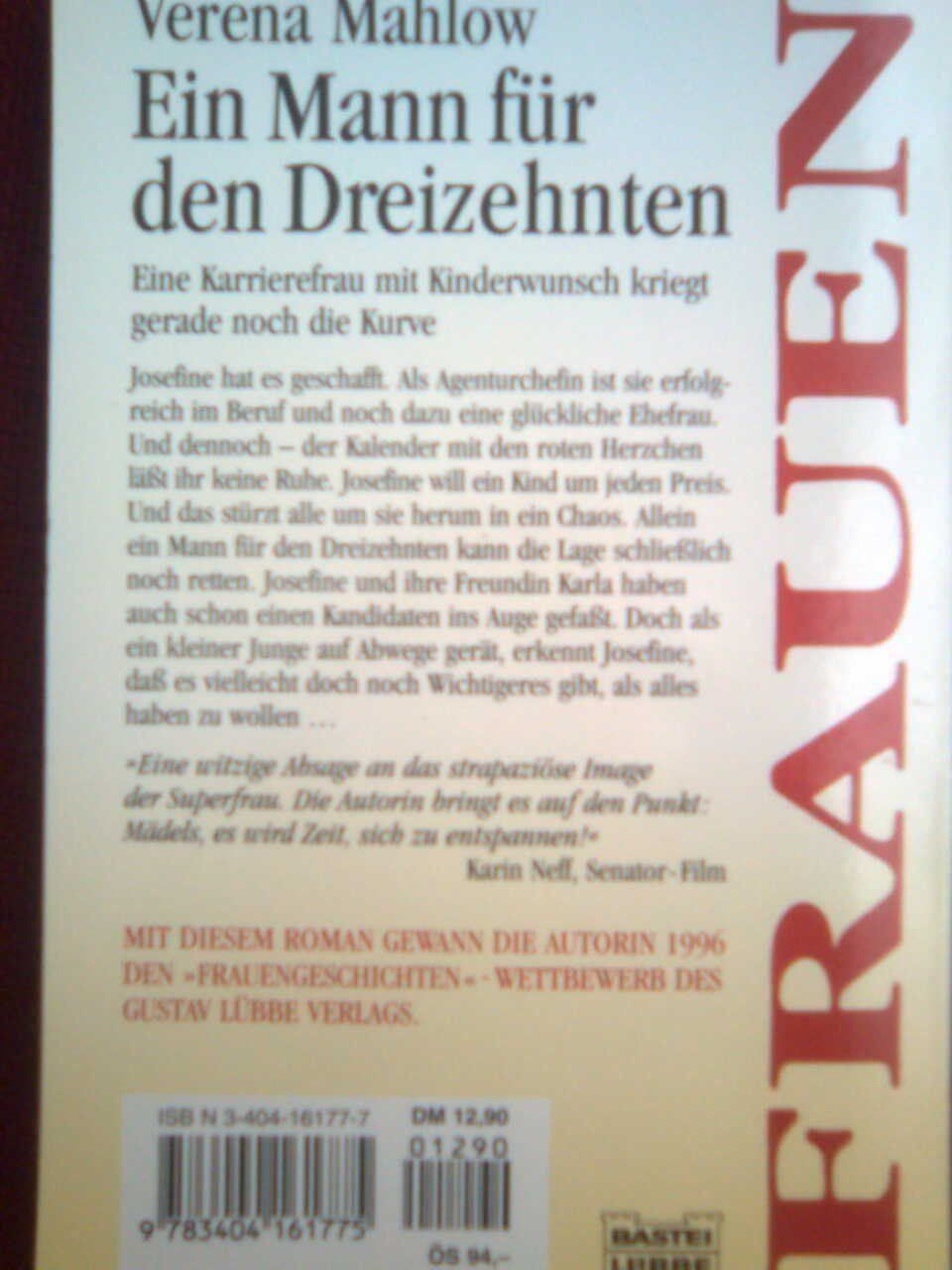 Libri: Verena M. Ein Mann für den Dreizehnten – Usato da Basel venduto da Alacant 2