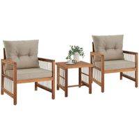 Lounge Set Rope Design mit XXL Polsterung Gartenmöbel SAVONA