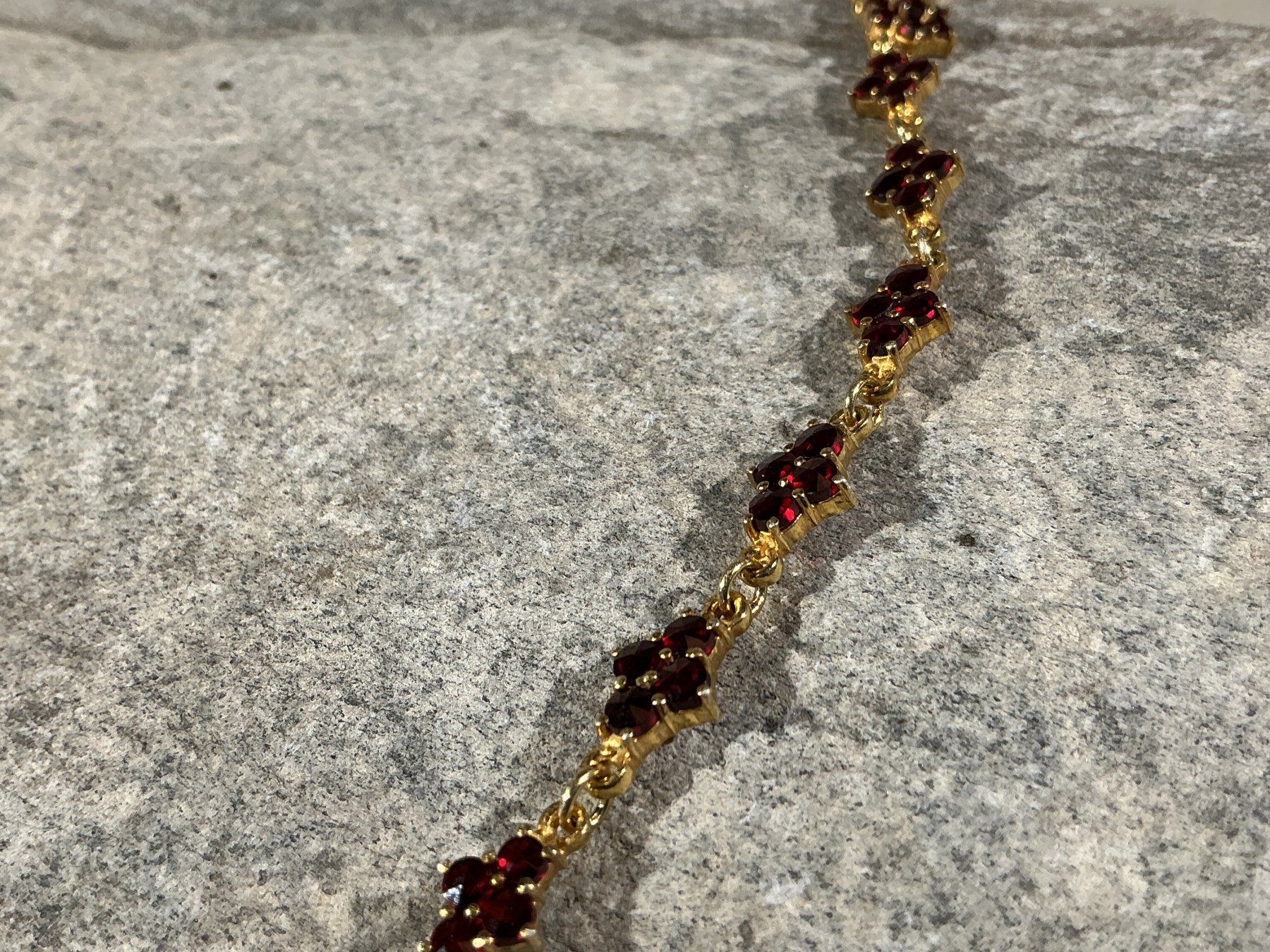 Catenine: BÖHMISCHER GRANATSCHMUCK Halskette – Nuovo (secondo la descrizione) da Richterswil venduto da Restwert_Richterswil 8