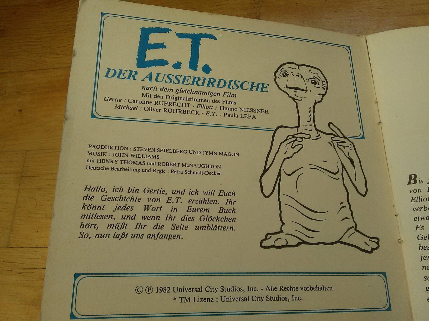 Schallplatten: E.T. Mini Bilderbuch-Schallplatte  '1983 – Gebraucht aus St. Gallen von elk2021 4