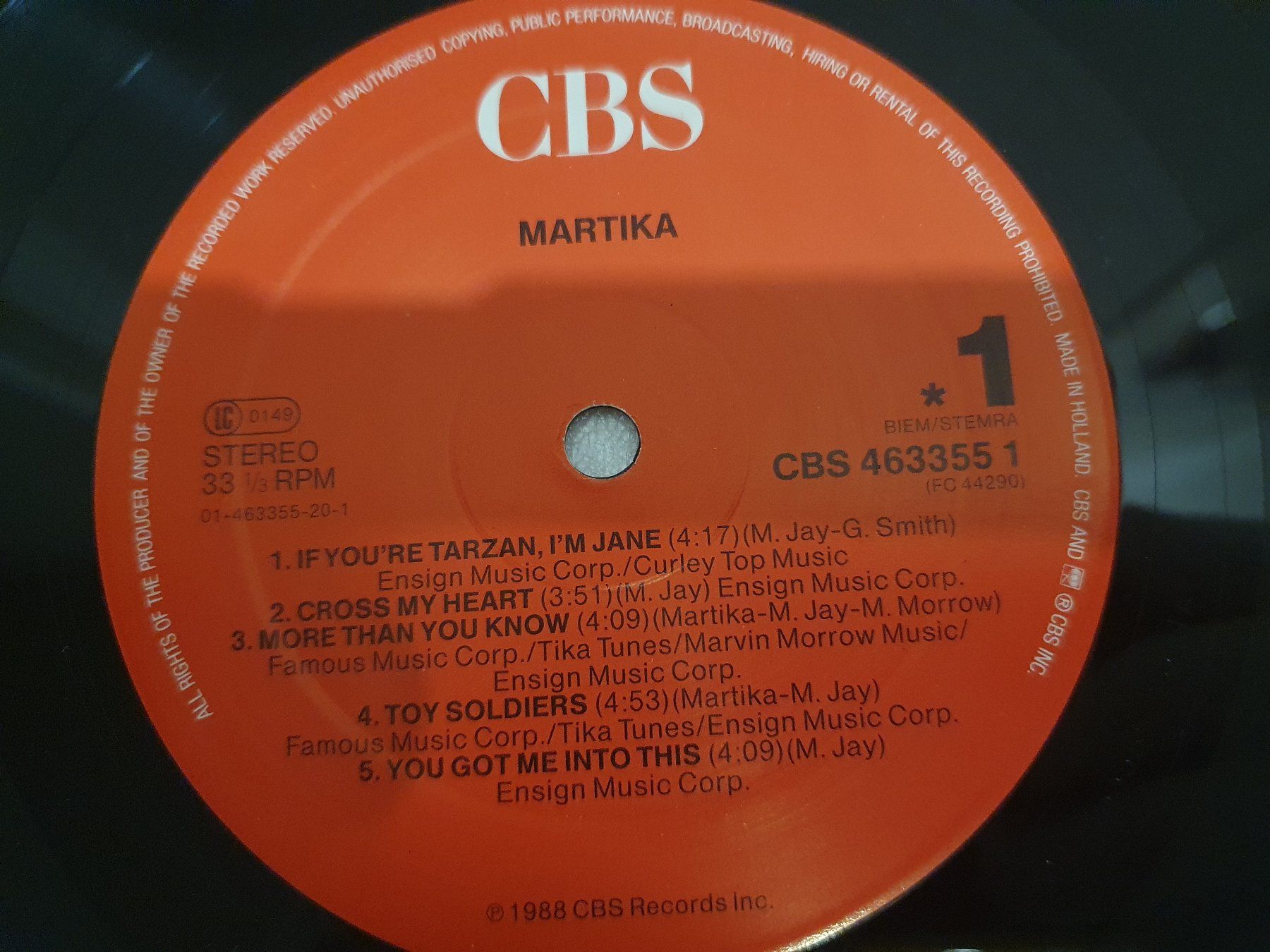 Dischi in vinile: Martika – Martika – Usato da Uster venduto da Vinyl-Leidenschaft 3