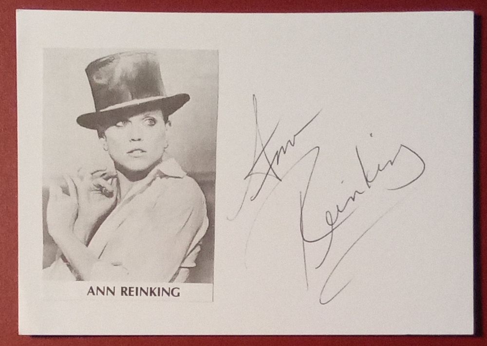 Ann Reinking 1949-2020 Autogramm signiert Karte Bild 10x15cm (Gebraucht ...