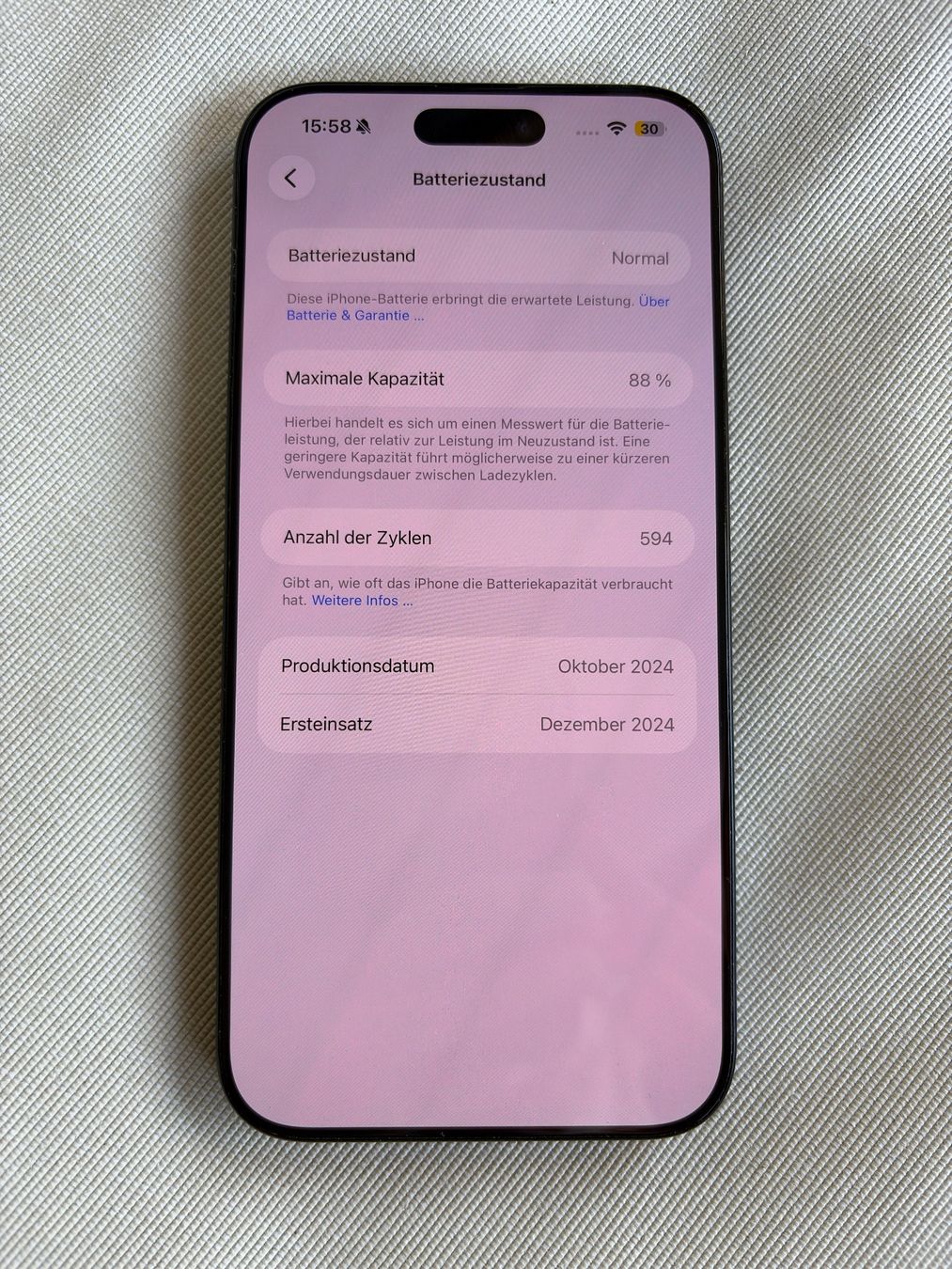 Apple Telefoni cellulari / Smartphones: iPhone 16 Pro Max – 512 GB – Usato da Rüschlikon venduto da pat_qm5r 5