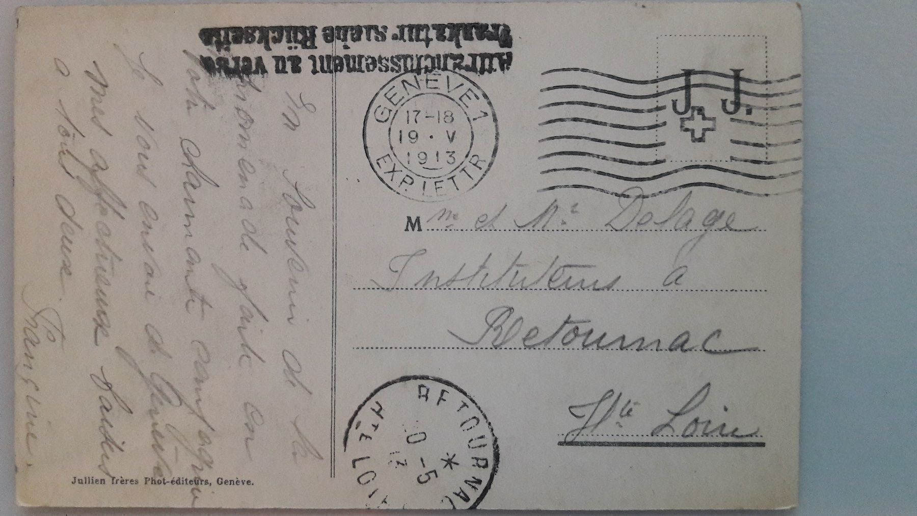 Cartoline postali: Geneve Monument Brunswick – Usato da Sargans venduto da nicsam1815 1