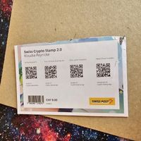 Swiss Crypto Stamp 2.0 Claudia Reynicke Geöffnet aber ungebr