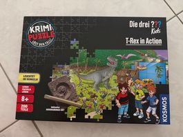 Die drei ??? Kids Krimi Puzzle T-Rex in Action 200 Teile