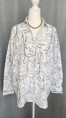 Cynthia Rowley Leinenbluse Grösse M
