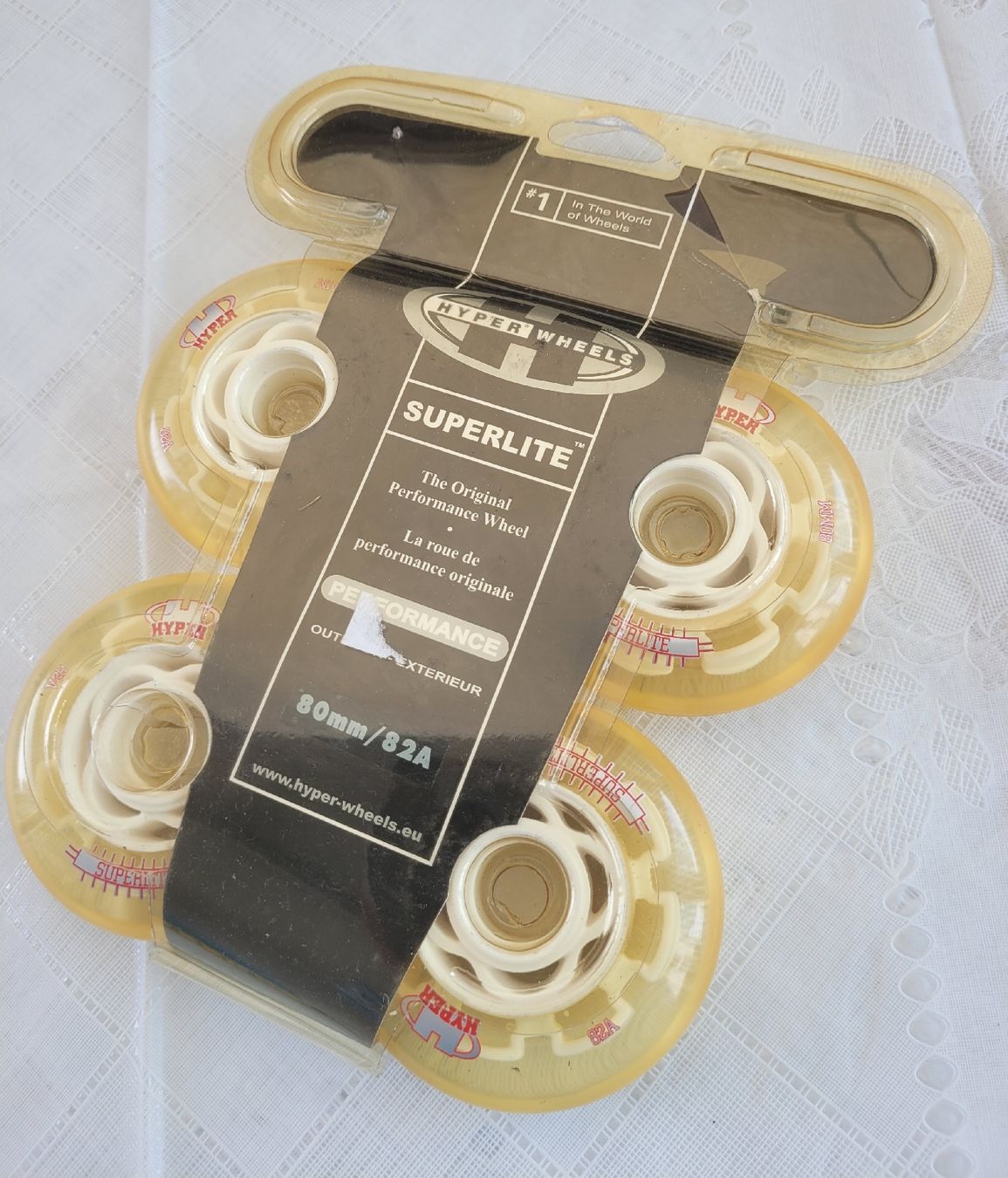 Pattini in linea & Pattini a rotelle: OVP HYPER Wheels Superlite Rollerblade PORTO NUR 3.40! – Nuovo e nell'imballaggio originale da Buttikon SZ venduto da Renco