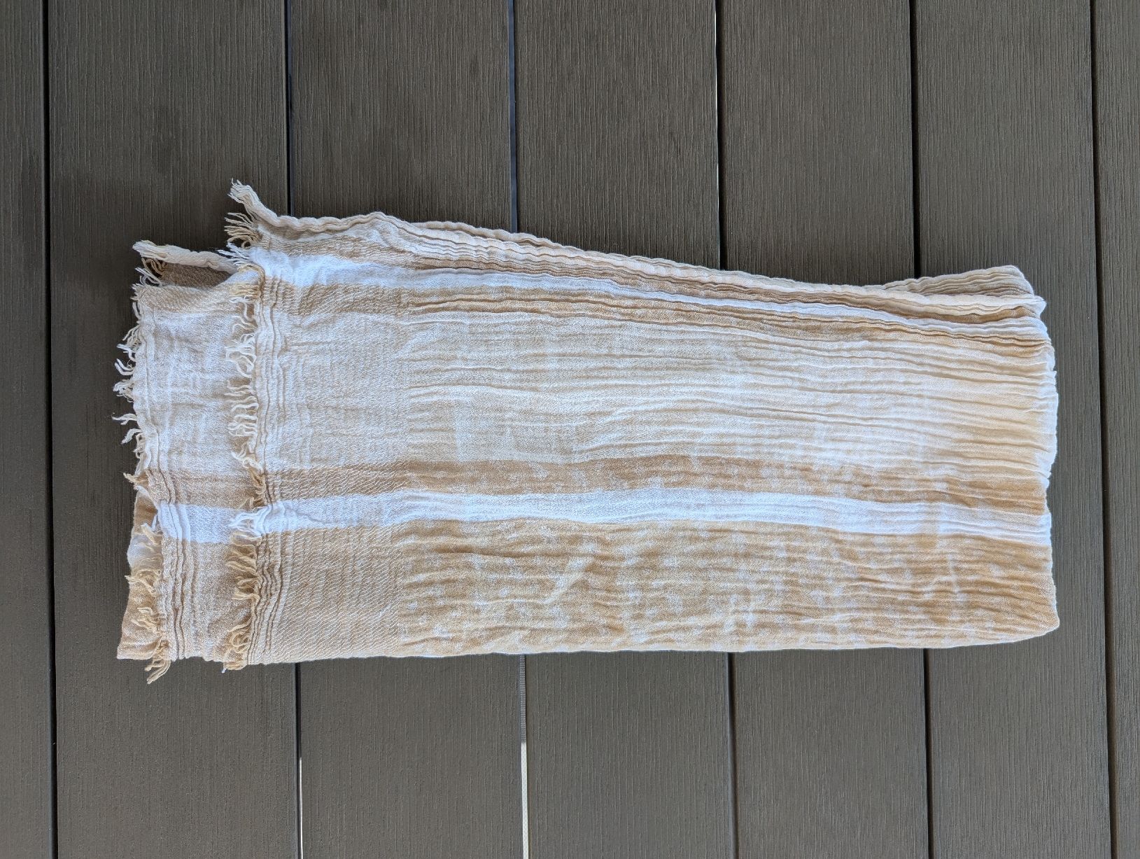 Hugo Boss Foulard & Sciarpe: Foulard BOSS beige leicht – Nuovo (secondo la descrizione) da Seengen venduto da sam_x5tk 3