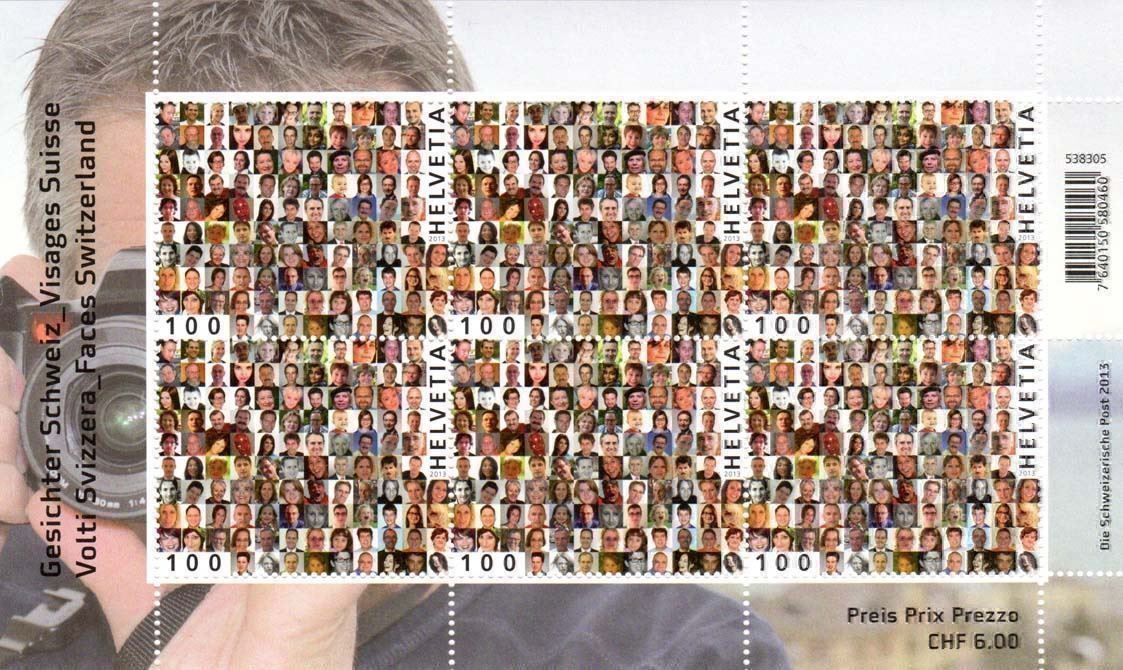 Alle Briefmarken: Kleinbogen Gesichter der Schweiz** 2013 – Neu (gemäss Beschreibung) aus Dottikon von haeusibuh5