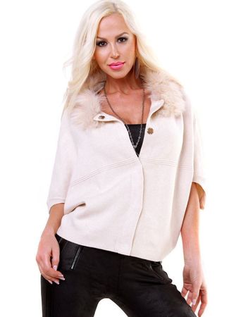 Jacke 5People'S beige Gr. 34-40